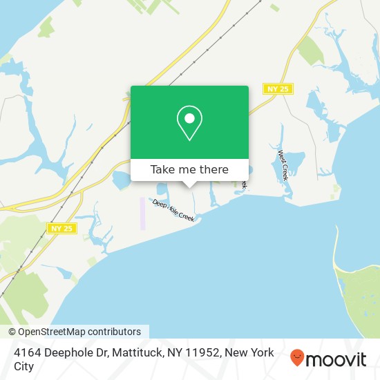 Mapa de 4164 Deephole Dr, Mattituck, NY 11952