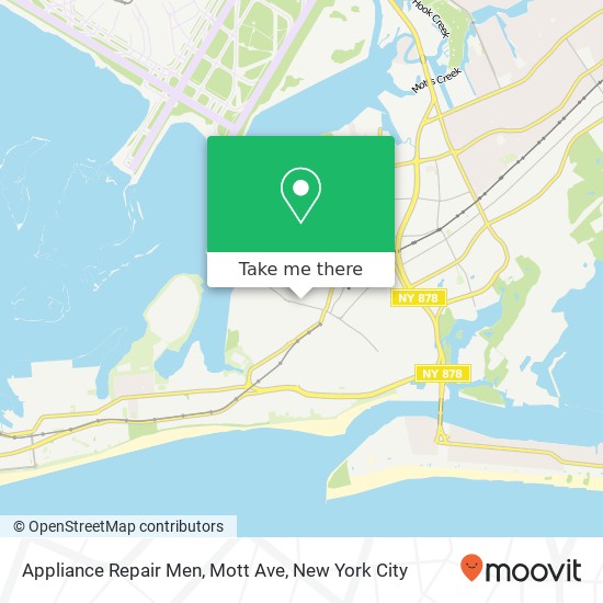 Mapa de Appliance Repair Men, Mott Ave