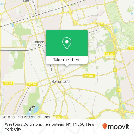 Westbury Columbia, Hempstead, NY 11550 map