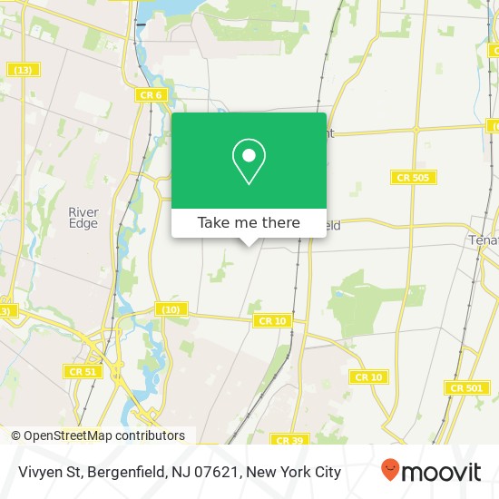 Vivyen St, Bergenfield, NJ 07621 map