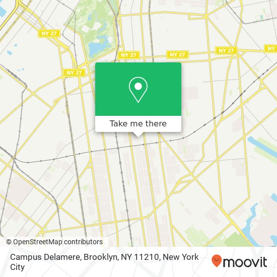 Mapa de Campus Delamere, Brooklyn, NY 11210