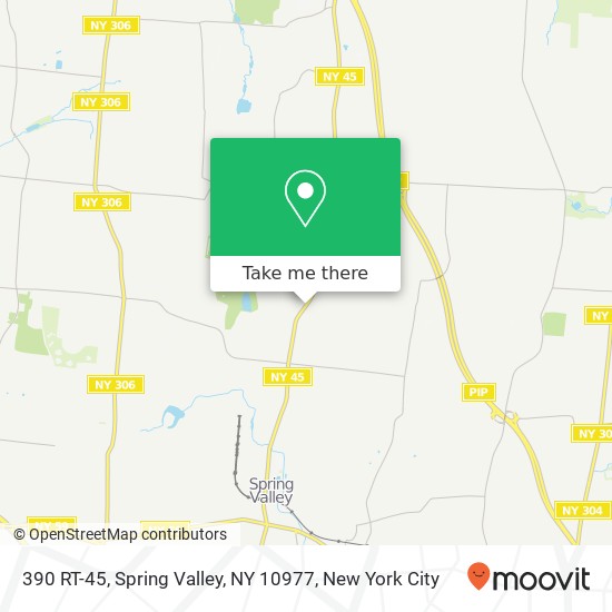 Mapa de 390 RT-45, Spring Valley, NY 10977