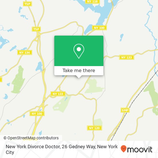 Mapa de New York Divorce Doctor, 26 Gedney Way