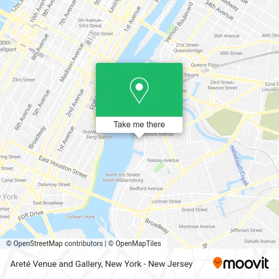 Areté Venue and Gallery map