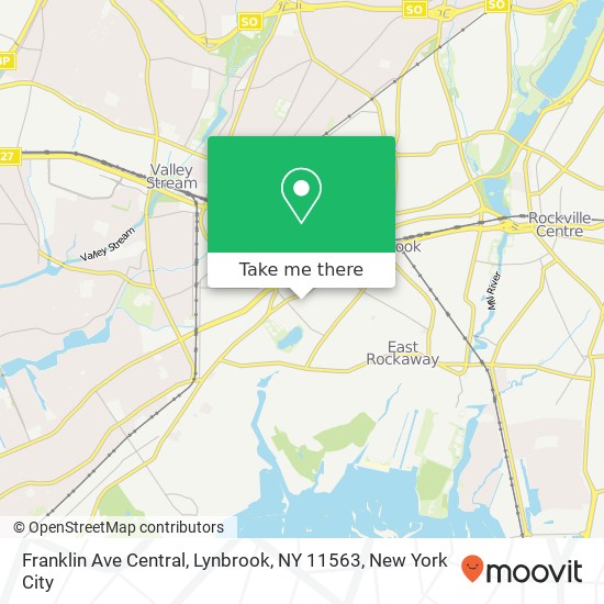 Mapa de Franklin Ave Central, Lynbrook, NY 11563