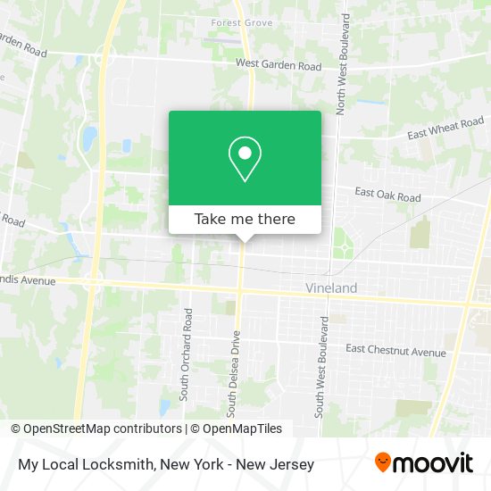 My Local Locksmith map