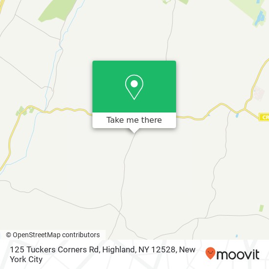 Mapa de 125 Tuckers Corners Rd, Highland, NY 12528