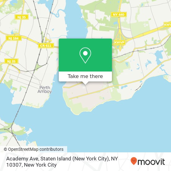 Academy Ave, Staten Island (New York City), NY 10307 map