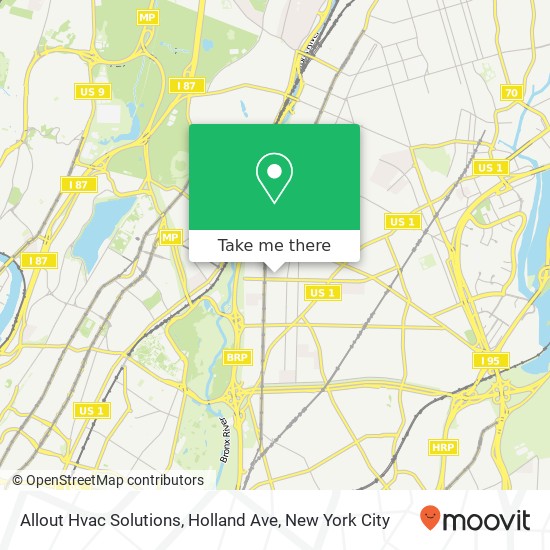 Mapa de Allout Hvac Solutions, Holland Ave