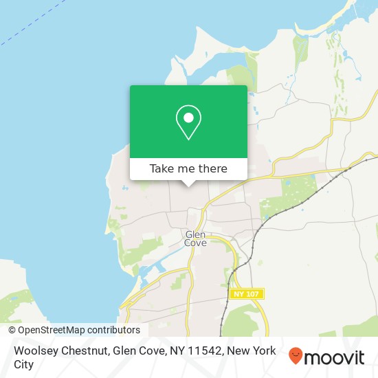 Mapa de Woolsey Chestnut, Glen Cove, NY 11542