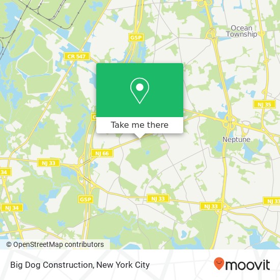 Big Dog Construction map