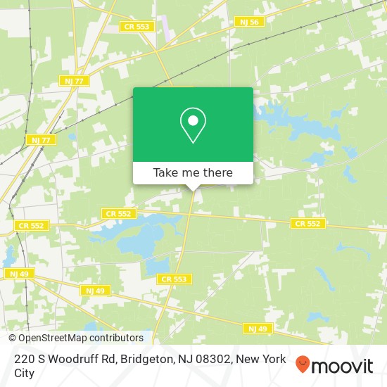 220 S Woodruff Rd, Bridgeton, NJ 08302 map
