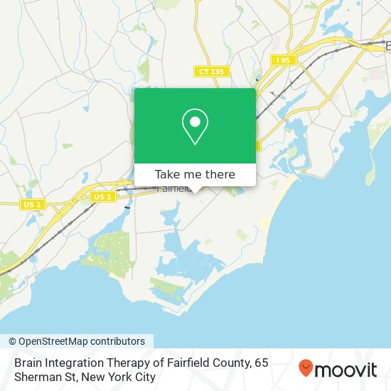 Mapa de Brain Integration Therapy of Fairfield County, 65 Sherman St