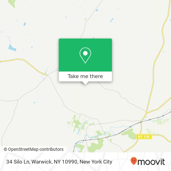 Mapa de 34 Silo Ln, Warwick, NY 10990