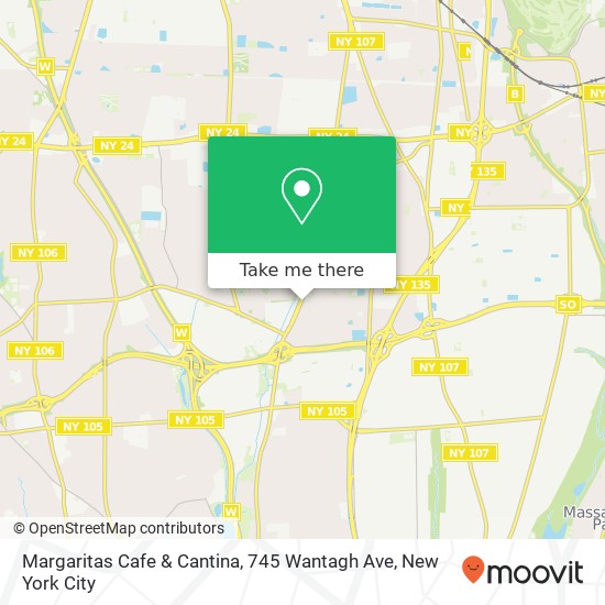 Margaritas Cafe & Cantina, 745 Wantagh Ave map