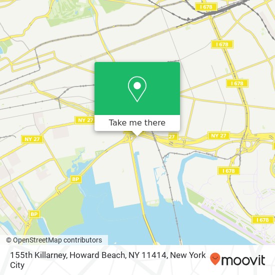 155th Killarney, Howard Beach, NY 11414 map