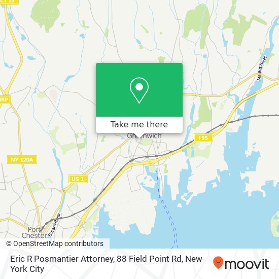 Eric R Posmantier Attorney, 88 Field Point Rd map