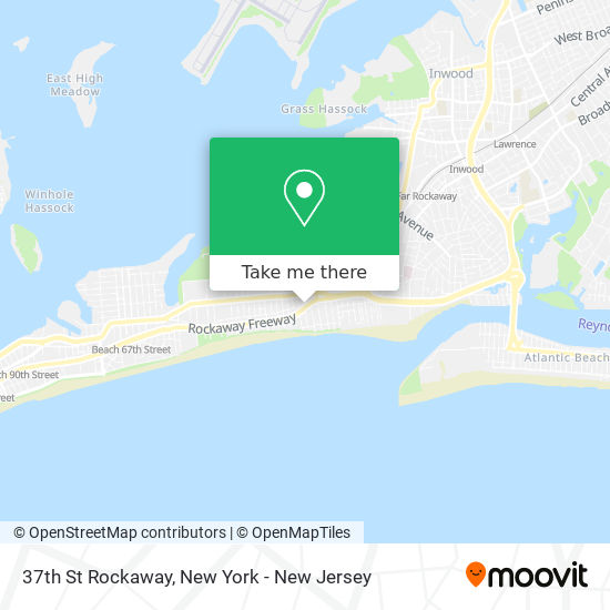 Mapa de 37th St Rockaway