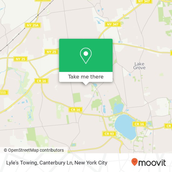 Lyle's Towing, Canterbury Ln map