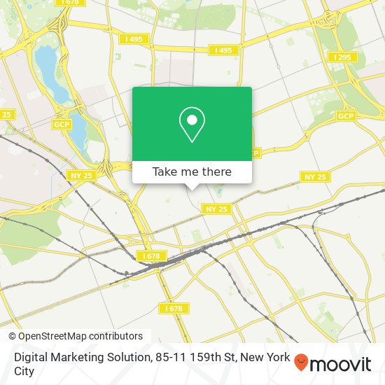 Mapa de Digital Marketing Solution, 85-11 159th St