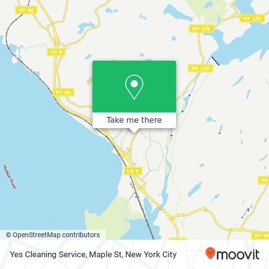Mapa de Yes Cleaning Service, Maple St