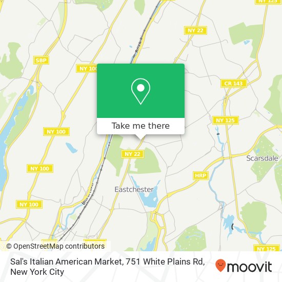 Sal's Italian American Market, 751 White Plains Rd map