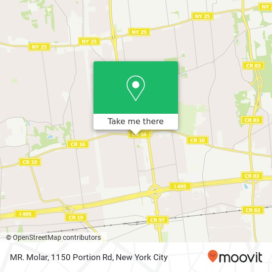 Mapa de MR. Molar, 1150 Portion Rd