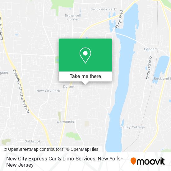 New City Express Car & Limo Services map