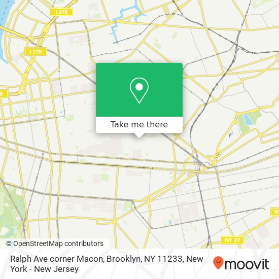Ralph Ave corner Macon, Brooklyn, NY 11233 map