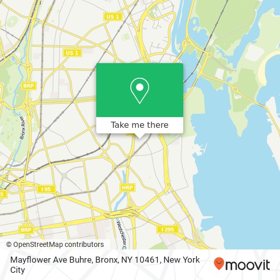 Mapa de Mayflower Ave Buhre, Bronx, NY 10461