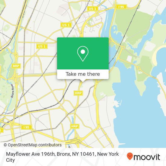 Mayflower Ave 196th, Bronx, NY 10461 map