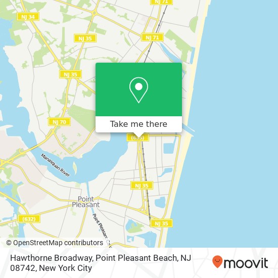 Hawthorne Broadway, Point Pleasant Beach, NJ 08742 map