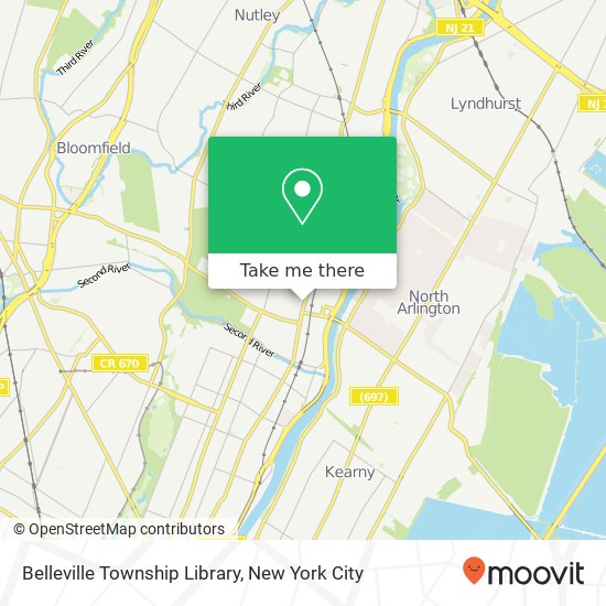 Belleville Township Library map