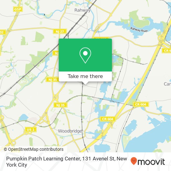 Mapa de Pumpkin Patch Learning Center, 131 Avenel St