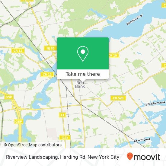 Riverview Landscaping, Harding Rd map