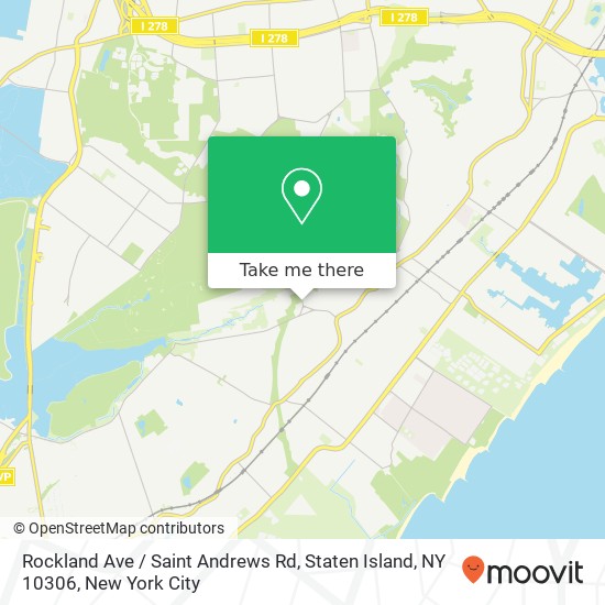 Mapa de Rockland Ave / Saint Andrews Rd, Staten Island, NY 10306