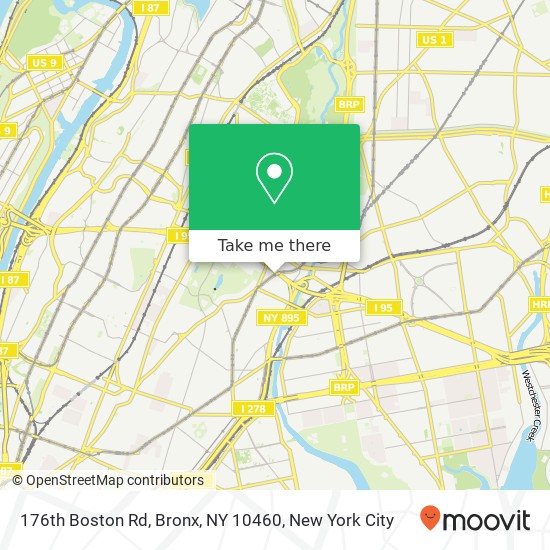 176th Boston Rd, Bronx, NY 10460 map