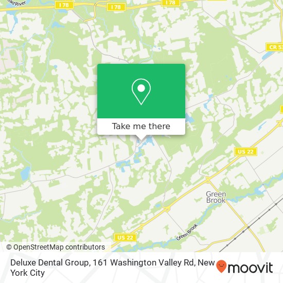 Mapa de Deluxe Dental Group, 161 Washington Valley Rd