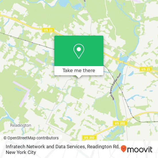 Mapa de Infratech Network and Data Services, Readington Rd