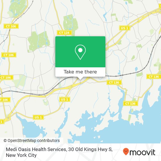 Mapa de Medi Oasis Health Services, 30 Old Kings Hwy S