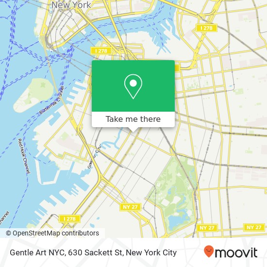 Gentle Art NYC, 630 Sackett St map