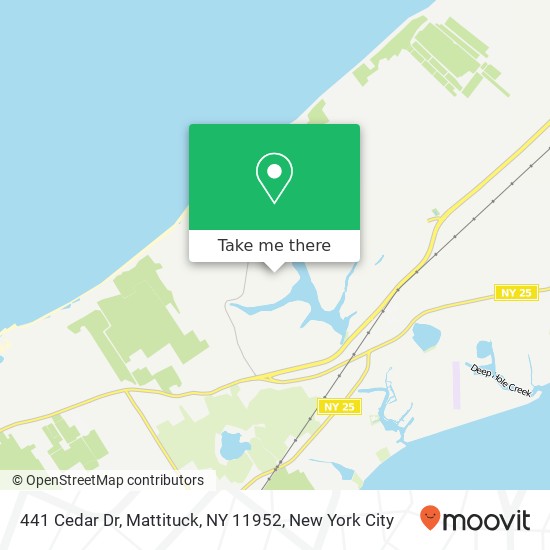 Mapa de 441 Cedar Dr, Mattituck, NY 11952