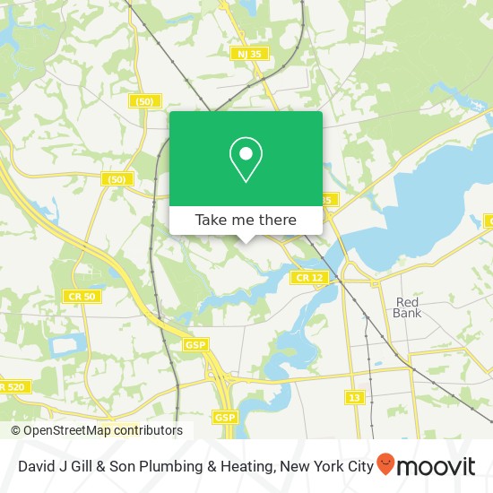 David J Gill & Son Plumbing & Heating map