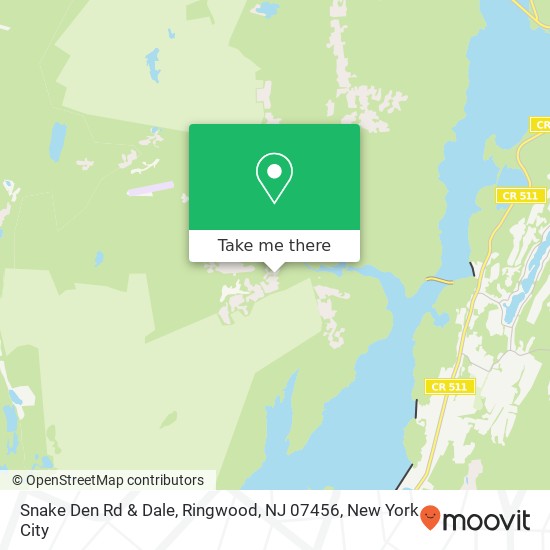 Mapa de Snake Den Rd & Dale, Ringwood, NJ 07456