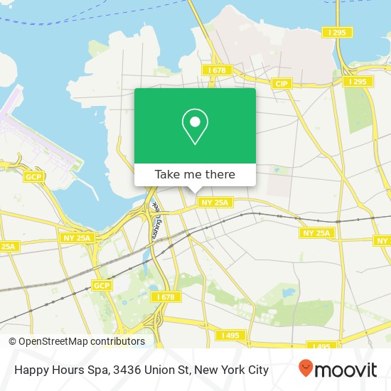 Happy Hours Spa, 3436 Union St map