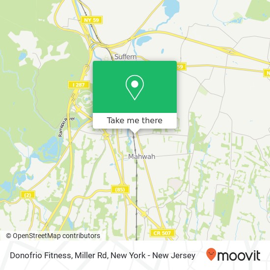 Donofrio Fitness, Miller Rd map