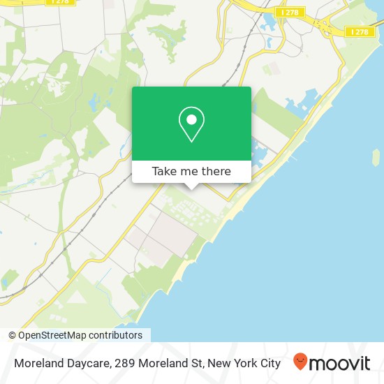 Moreland Daycare, 289 Moreland St map