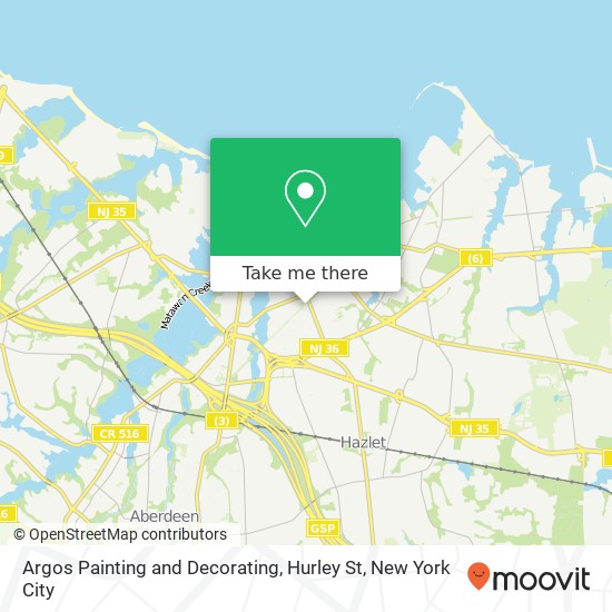 Argos Painting and Decorating, Hurley St map