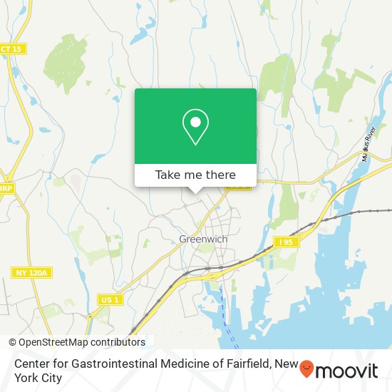 Mapa de Center for Gastrointestinal Medicine of Fairfield