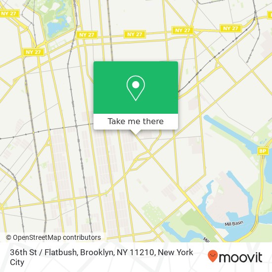 36th St / Flatbush, Brooklyn, NY 11210 map
